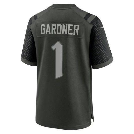 NY.Jets #1 Ahmad Sauce Gardner 2025 Rivalries Collection Game Jersey-FAM - Gotham Green Stitched American Football Jersey-FAM