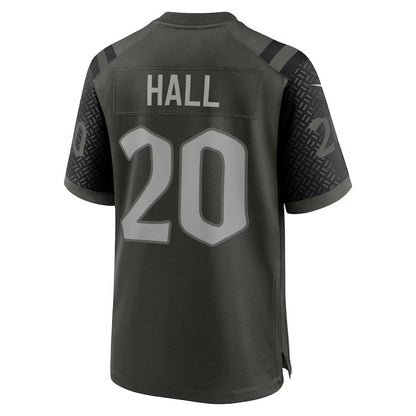NY.Jets #20 Breece Hall 2025 Rivalries Collection Game Jersey-FAM - Gotham Green Stitched American Football Jersey-FAM