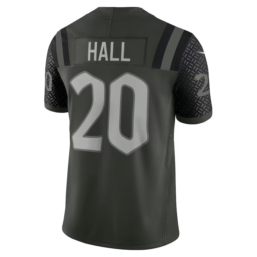 NY.Jets #20 Breece Hall 2025 Rivalries Collection Limited Jersey-FAM - Gotham Green Stitched American Football Jersey-FAM