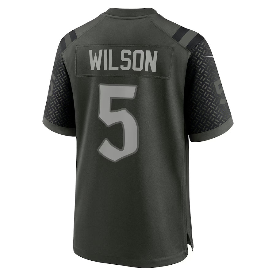NY.Jets #5 Garrett Wilson 2025 Rivalries Collection Game Jersey-FAM - Gotham Green Stitched American Football Jersey-FAM