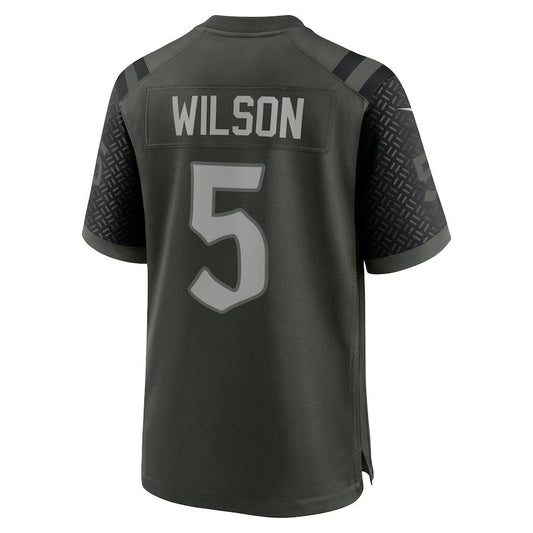 NY.Jets #5 Garrett Wilson 2025 Rivalries Collection Game Jersey-FAM - Gotham Green Stitched American Football Jersey-FAM