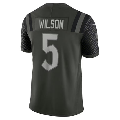 NY.Jets #5 Garrett Wilson 2025 Rivalries Collection Limited Jersey-FAM - Gotham Green Stitched American Football Jersey-FAM