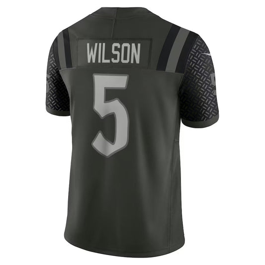 NY.Jets #5 Garrett Wilson 2025 Rivalries Collection Limited Jersey-FAM - Gotham Green Stitched American Football Jersey-FAM