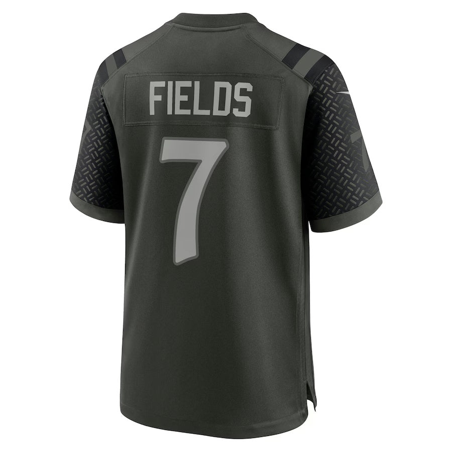 NY.Jets #7 Justin Fields 2025 Rivalries Collection Game Jersey-FAM - Gotham Green Stitched American Football Jersey-FAM