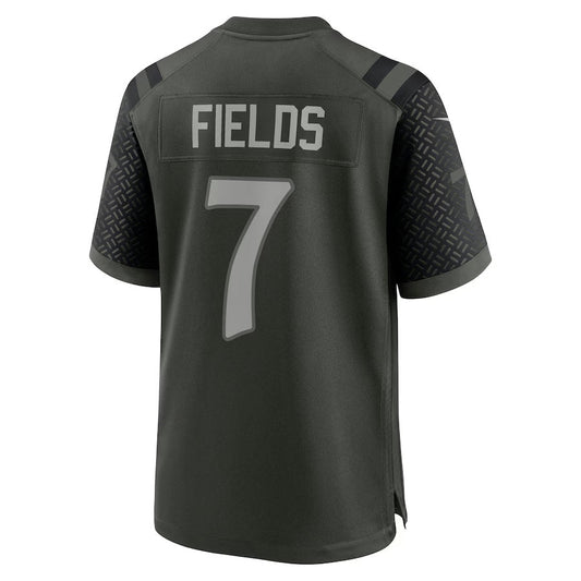 NY.Jets #7 Justin Fields 2025 Rivalries Collection Game Jersey-FAM - Gotham Green Stitched American Football Jersey-FAM