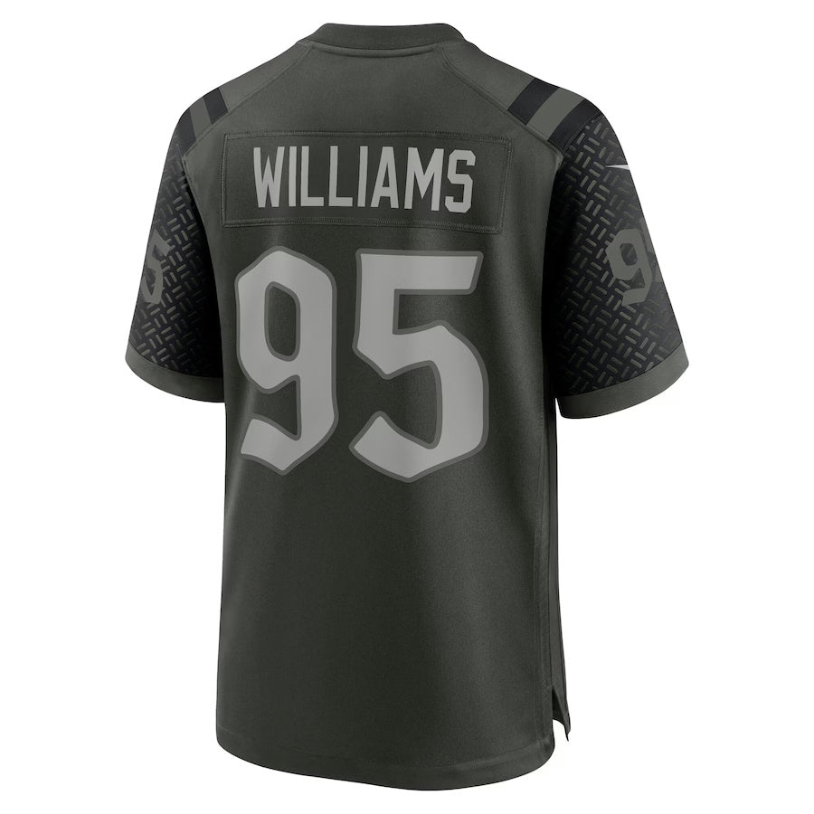 NY.Jets #95 Quinnen Williams 2025 Rivalries Collection Game Jersey-FAM - Gotham Green Stitched American Football Jersey-FAM