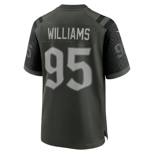 NY.Jets #95 Quinnen Williams 2025 Rivalries Collection Game Jersey-FAM - Gotham Green Stitched American Football Jersey-FAM