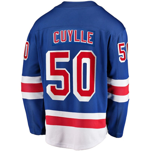 NY.Rangers #50 Will Cuylle Fanatics Home Premier Breakaway Player Jersey - Blue Stitched American Hockey Jerseys CROVYIE