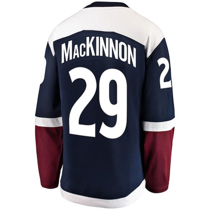 C.Avalanche #29 Nathan MacKinnon Fanatics Branded Alternate Breakaway Player Jersey Stitched American Hockey Jerseys CROVYIE