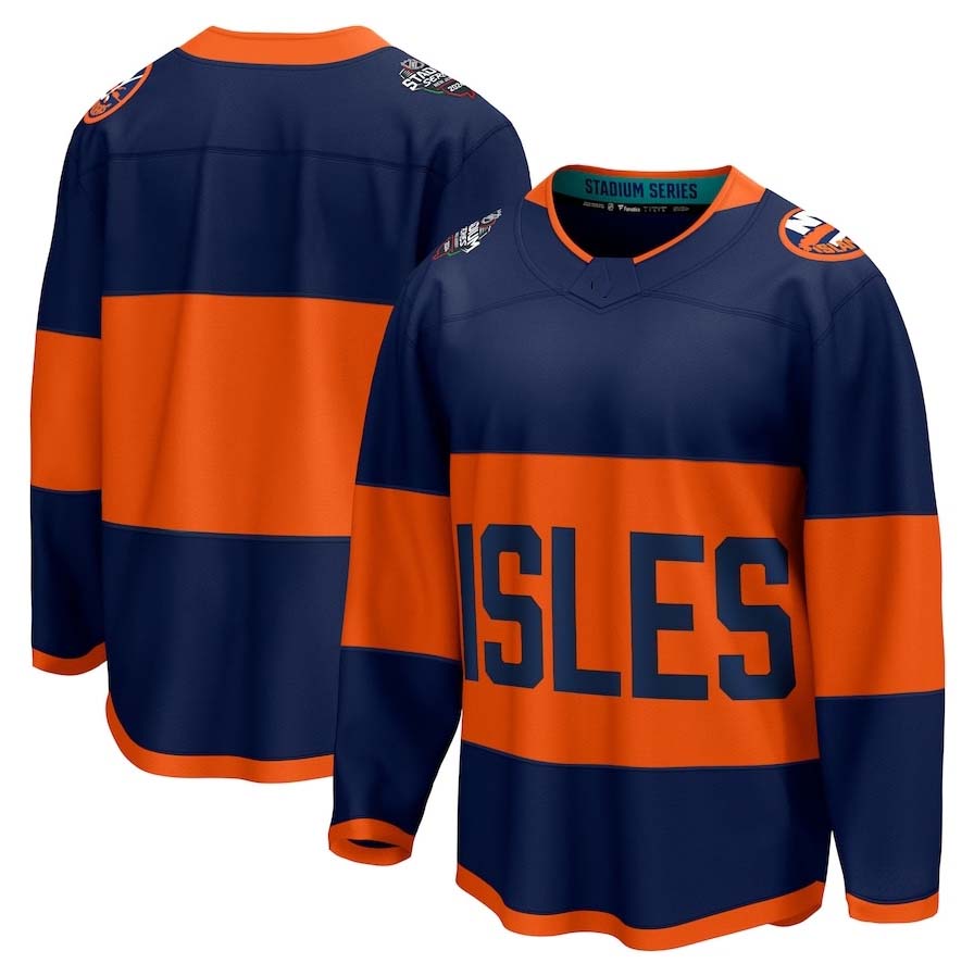 NY.Islanders Fanatics 2024 Stadium Series Breakaway Jersey ¨C Navy Stitched American Hockey Jerseys CROVYIE