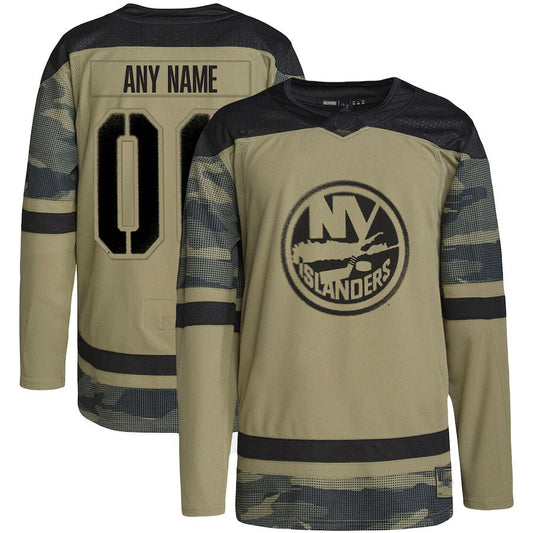 Custom NY.Islanders Military Appreciation Team Authentic Practice Jersey Camo Stitched American Hockey Jerseys CROVYIE