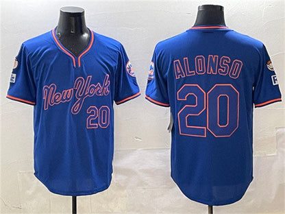 New York Mets #20 Pete Alonso Royal 2025 Spring Training Stitched Baseball Jersey