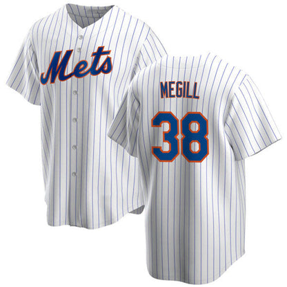 New York Mets #38 Tylor Megill White Cool Base Stitched Baseball Jersey