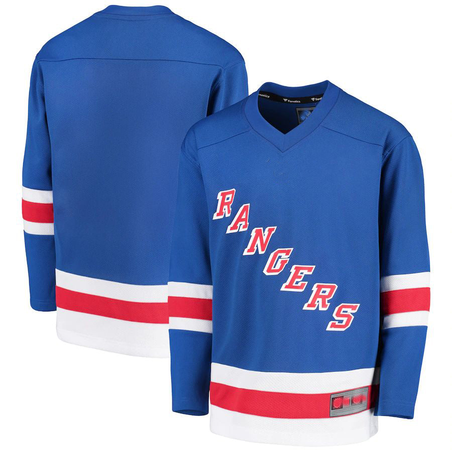 NY.Rangers Fanatics Branded Home Replica Blank Jersey Royal Stitched American Hockey Jerseys CROVYIE