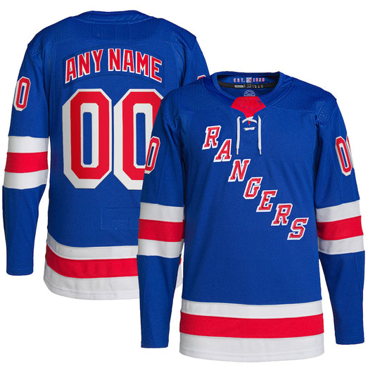 Custom NY.Rangers Home Primegreen Authentic Pro Royal Stitched American Hockey Jerseys CROVYIE