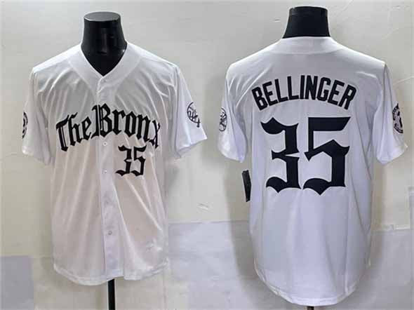 New York Yankees #35 Cody Bellinger White 'Gothic Legacy Edition' Vapor Premier Limited Stitched Baseball Jersey