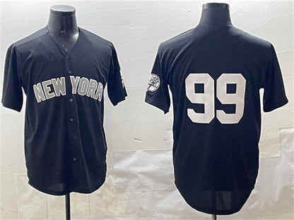 New York Yankees #99 Aaron Judge Black Cool Base Stitched Baseball Jersey