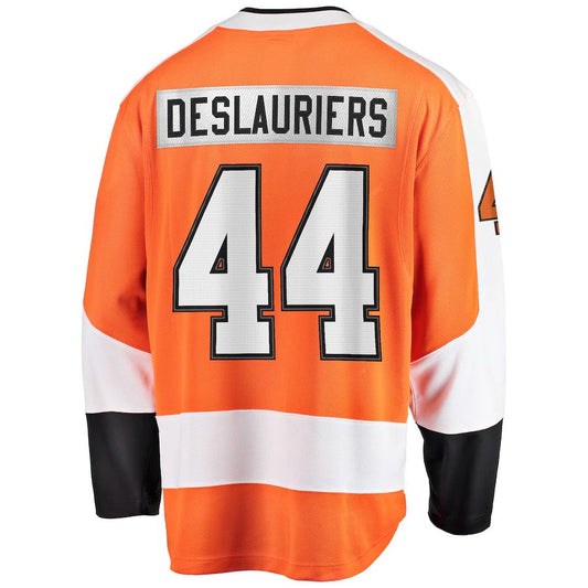 P.Flyers #44 Nicolas Deslauriers Fanatics Branded Home Breakaway Player Jersey Orange Stitched American Hockey Jerseys CROVYIE