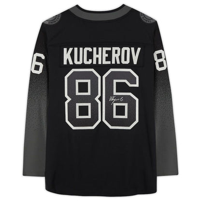 TB.Lightning #86 Nikita Kucherov Fanatics Authentic Autographed Breakaway Alternate Jersey Black Stitched American Hockey Jerseys CROVYIE
