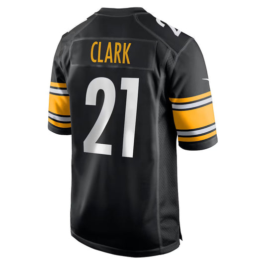 P.Steelers #21 Chuck Clark Black Team Game Stitched American Football Jerseys