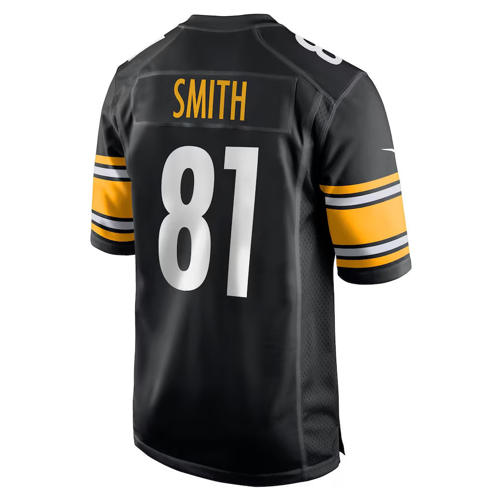P.Steelers #81 Jonnu Smith Black Team Game Stitched American Football Jerseys