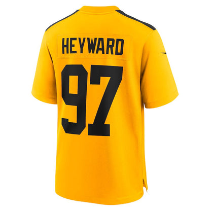 P.Steelers #97 Cameron Heyward Gold Alternate 1933 Throwback Game Stitched American Football Jerseys