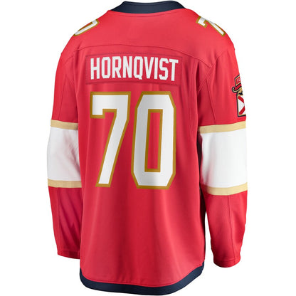 F.Panthers #70 Patric Hornqvist Fanatics Branded Home Breakaway Jersey  Red Stitched American Hockey Jerseys CROVYIE