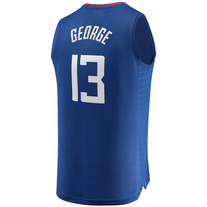 LA.Clippers #13 Paul George  Fanatics Branded Fast Break Player Jersey Icon Edition Royal Stitched American Basketball Jersey