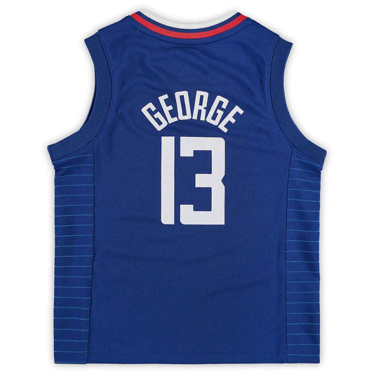 LA.Clippers #13 Paul George Preschool 2020-21 Fast Break Replica Jersey  Icon Edition Royal Stitched American Basketball Jersey