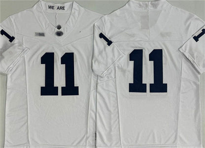P.State Nittany Lions #11 Abdul Carter White 2024 F.U.S.E. No Name Stitched College Jerseys
