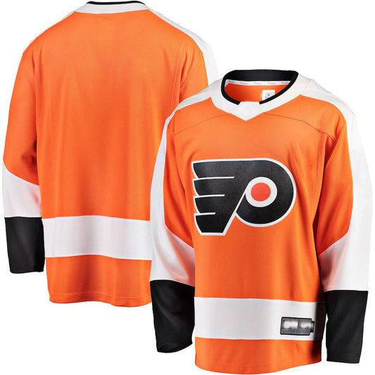 P.Flyers Fanatics Branded Breakaway Home Jersey Orange Stitched American Hockey Jerseys CROVYIE