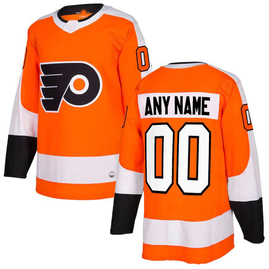 Custom P.Flyers Authentic Jersey Orange Stitched American Hockey Jerseys CROVYIE