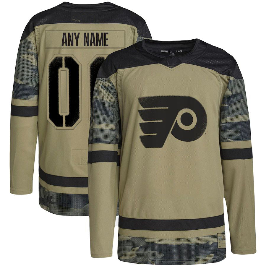 Custom P.Flyers Military Appreciation Team Authentic Practice Jersey Camo Stitched American Hockey Jerseys CROVYIE
