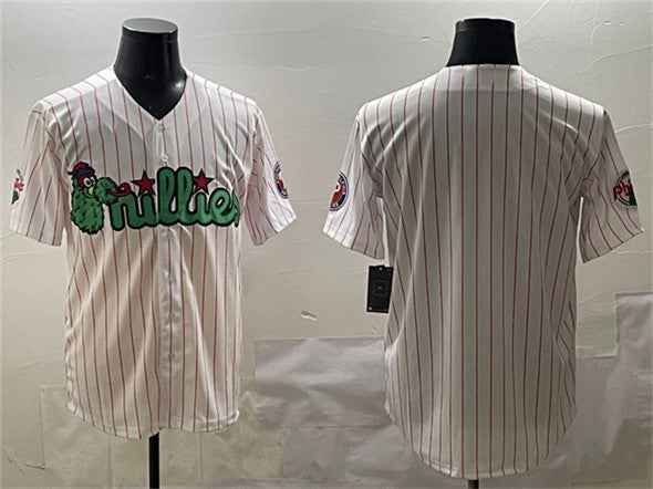 Philadelphia Phillies Blank White Phanatic Cool Base Stitched Baseball Jersey