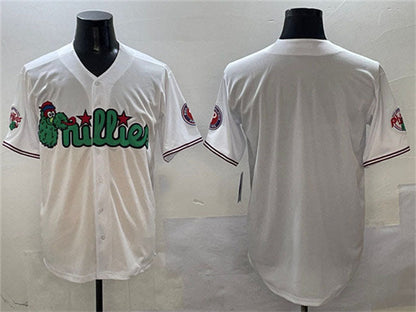 Philadelphia Phillies Blank White Phanatic Limited Stitched Baseball Jersey