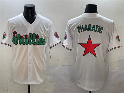 Philadelphia Phillies White Phanatic Limited Stitched Baseball Jersey