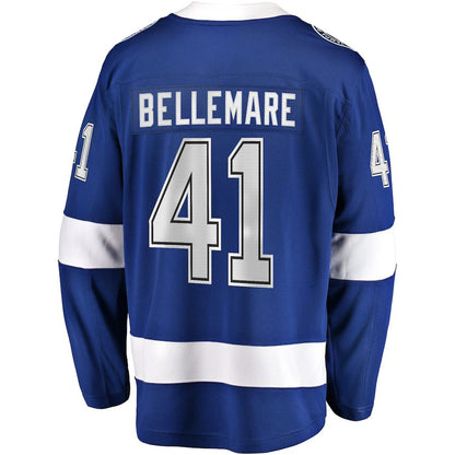 TB.Lightning #41 Pierre-Edouard Bellemare Fanatics Branded Home Breakaway Player Jersey Blue Stitched American Hockey Jerseys CROVYIE