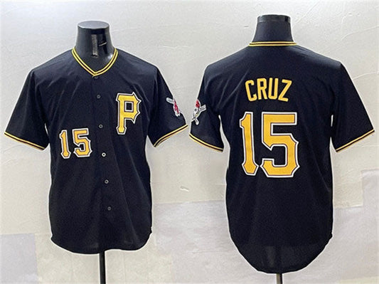 Pittsburgh Pirates #15 Oneil Cruz Black 2025 Limited Stitched Baseball Jersey
