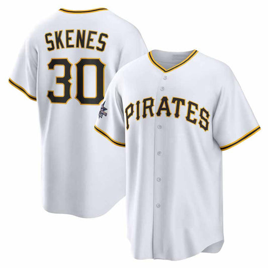Pittsburgh Pirates #30 Paul Skenes 2025 All-Star Game Home Replica Player Jersey - White Stitched Baseball Jersey