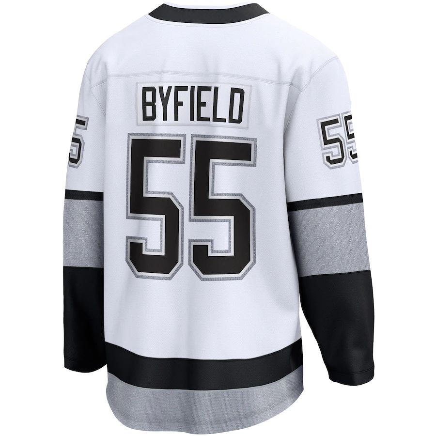 LA.Kings #55 Quinton Byfield Fanatics Branded Alternate Premier Breakaway Player Jersey White Stitched American Hockey Jerseys CROVYIE