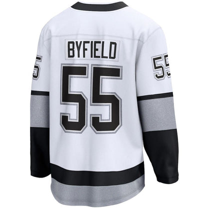 LA.Kings #55 Quinton Byfield Fanatics Branded Alternate Premier Breakaway Player Jersey White Stitched American Hockey Jerseys CROVYIE