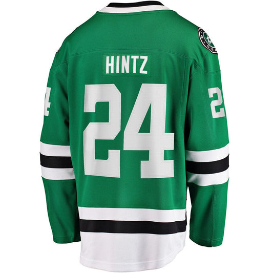 D.Stars #24 Roope Hintz Fanatics Branded Home Breakaway Player Jersey  Kelly Green Stitched American Hockey Jerseys CROVYIE
