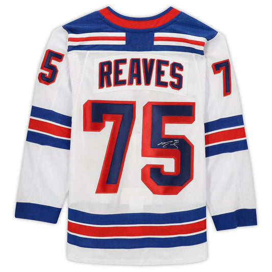 NY.Rangers #75 Ryan Reaves Fanatics Authentic Autographed White Stitched American Hockey Jerseys CROVYIE