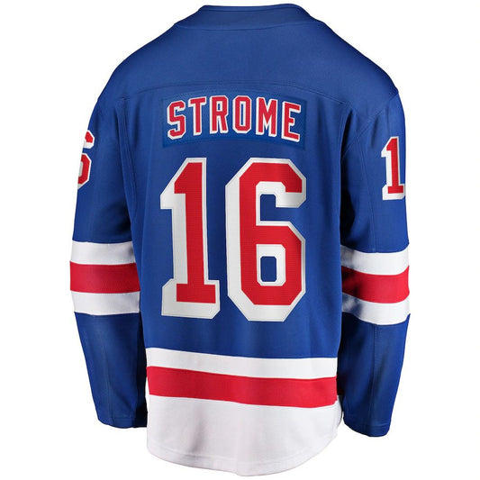 NY.Rangers #16 Ryan Strome Fanatics Branded Team Color Breakaway Player Jersey Blue Stitched American Hockey Jerseys CROVYIE