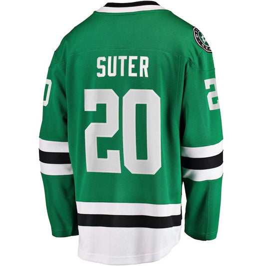 D.Stars #20 Ryan Suter Fanatics Branded Breakaway Player Jersey Kelly Green Stitched American Hockey Jerseys CROVYIE