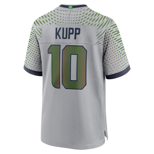 S.Seahawks #10 Cooper Kupp 2025 Rivalries Collection Game Jersey-FAM - Wolf Gray Stitched American Football Jersey-FAM