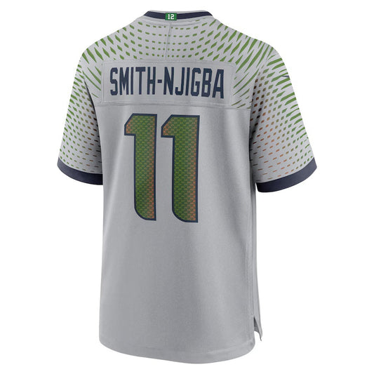 S.Seahawks #11 Jaxon Smith-Njigba 2025 Rivalries Collection Game Jersey-FAM - Wolf Gray Stitched American Football Jersey-FAM