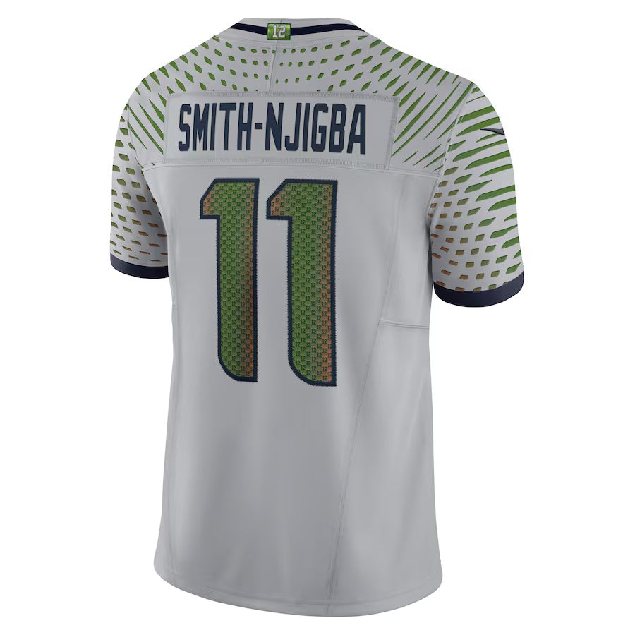 S.Seahawks #11 Jaxon Smith-Njigba 2025 Rivalries Collection Limited Jersey-FAM - Wolf Gray Stitched American Football Jersey-FAM