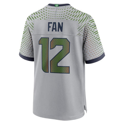 S.Seahawks #12s 2025 Rivalries Collection Game Jersey-FAM - Wolf Gray Stitched American Football Jersey-FAM