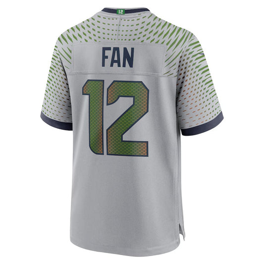 S.Seahawks #12s 2025 Rivalries Collection Game Jersey-FAM - Wolf Gray Stitched American Football Jersey-FAM